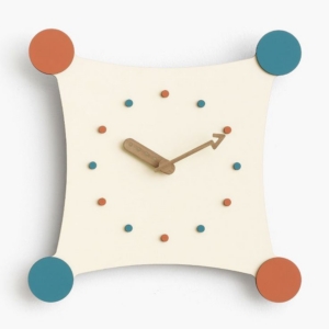 SOFT CURVE Abstract Wall Clock – นาฬิกาไร้กรอบทรงโค้งมน Abstract