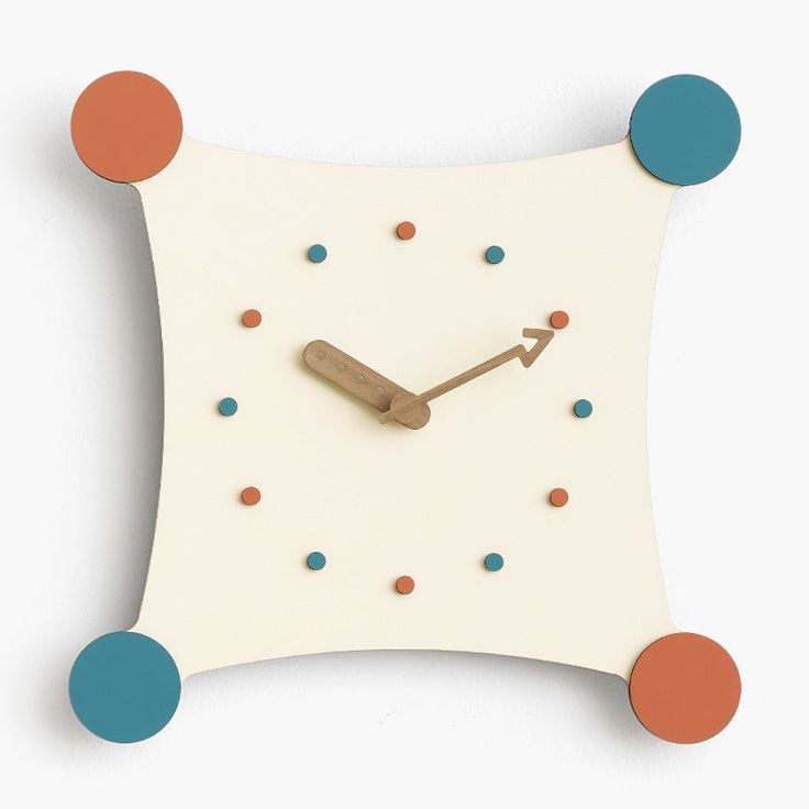 SOFT CURVE Abstract Wall Clock – นาฬิกาไร้กรอบทรงโค้งมน Abstract