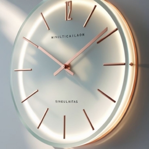 GLOW GOLD Oval LED Clock – นาฬิกาทรงรีสีทองมีไฟ LED