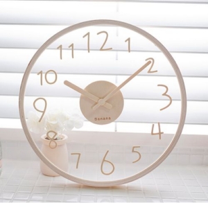 TRANSPARENT Minimal Clock – นาฬิกาใสไร้กรอบตัวเลขลอย**
