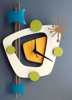 FUNKY POP Mid-Century Clock – นาฬิกา Funky สไตล์ยุค Mid-Century