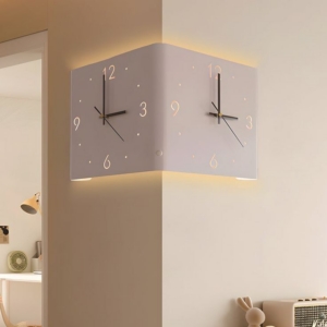 CORNER GLOW Ambient Light Clock – นาฬิกาติดมุมไฟ Ambient