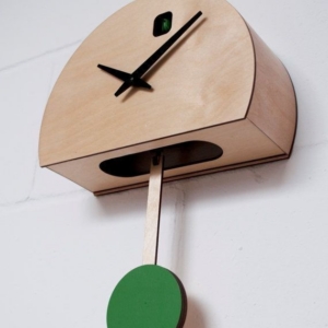 MODERN PENDULUM Wood Clock – นาฬิกาไม้ลูกตุ้มโมเดิร์น**