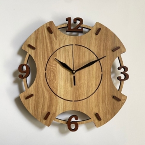 WOOD CUT Abstract Number Clock – นาฬิกาไม้ลายฉลุตัวเลข Abstract**