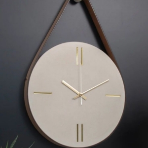 LEATHER STRAP Nordic Clock – นาฬิกานอร์ดิกสายหนัง**